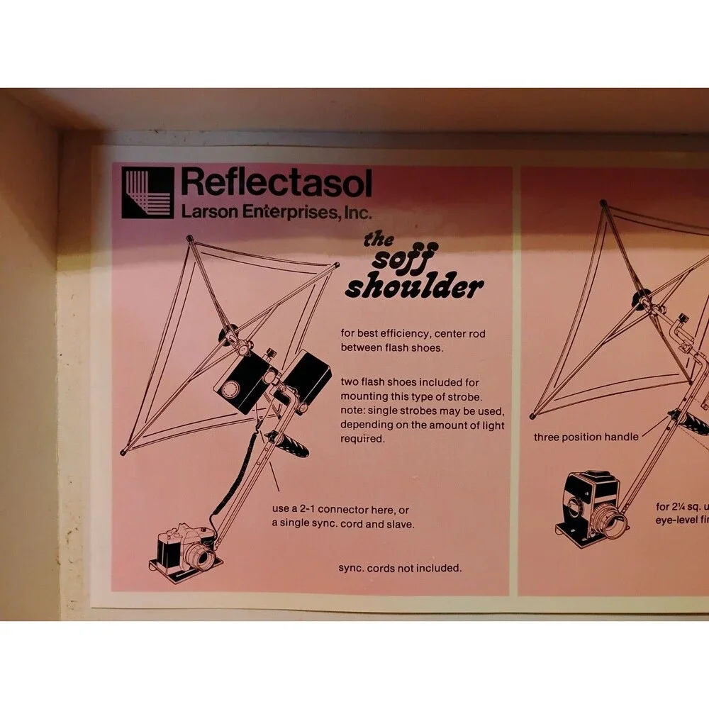 Reflectasol Soft Shoulder Light Larson Enterprises 1973 With Decals And Receipt